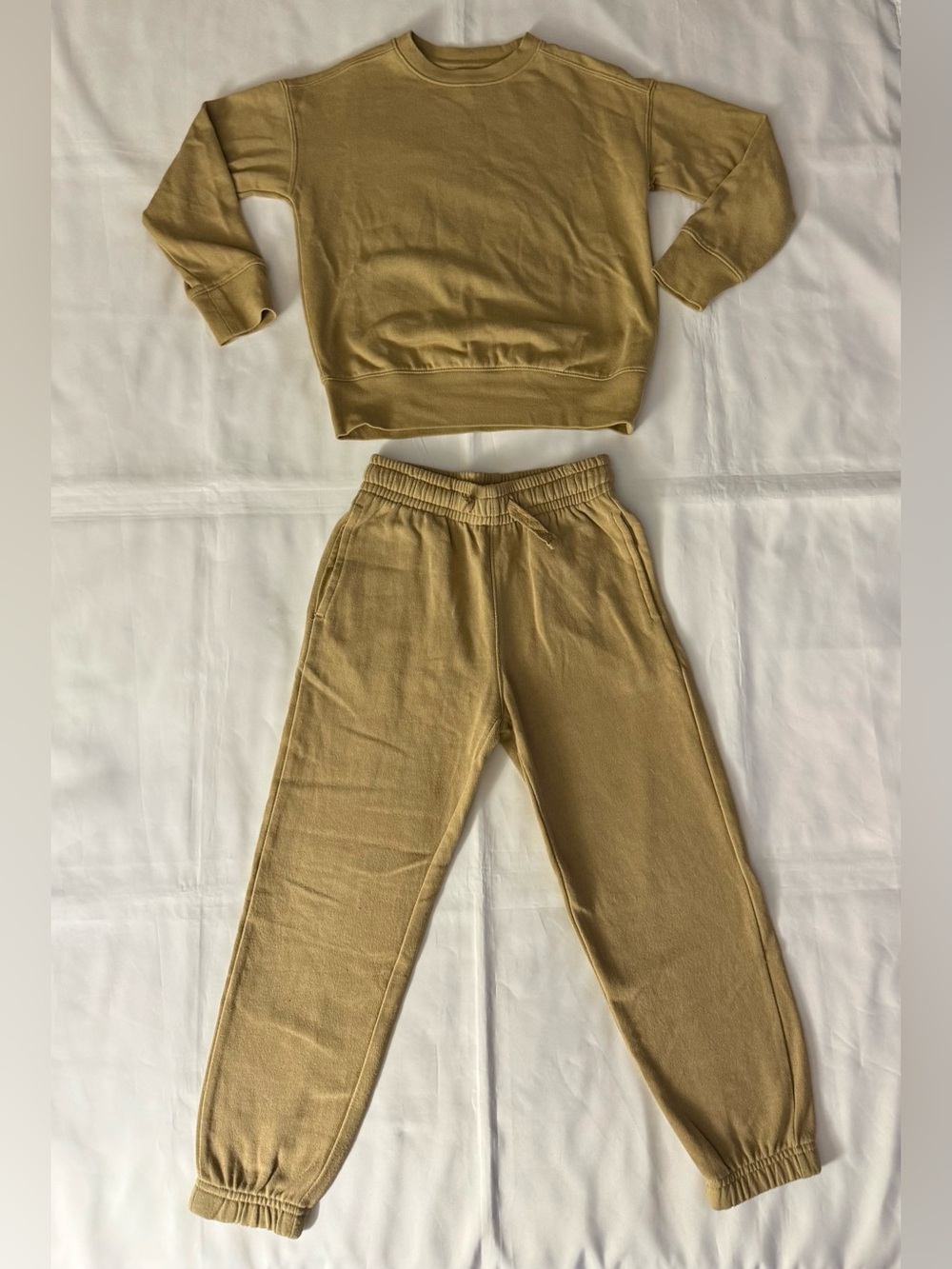 Athletic Works 2pc Matching Sweatsuit - Long Sleeve Crewneck & Joggers